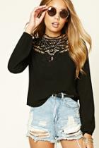 Forever21 Women's  Cutout Back Crochet Top