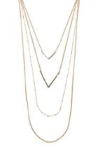 Forever21 Chevron Layered Necklace