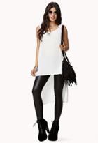 Forever21 Studded Cutout High Low Top