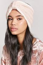 Forever21 Knit Faux Shearling Headwrap
