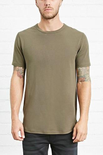 21 Men Men's  Textured Knit Tee