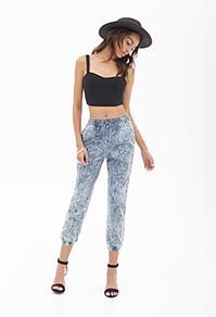 Forever21 Throwback Acid Wash Joggers