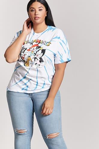 Forever21 Plus Size Animaniacs Tie-dye Tee