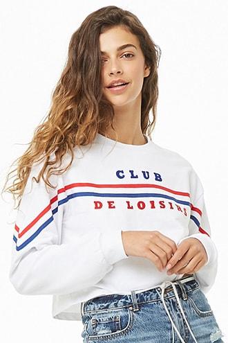 Forever21 Club De Loisirs Graphic Sweatshirt