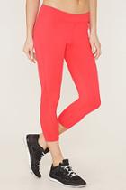Forever21 Women's  Calypso Coral Active Mesh Capri Leggings