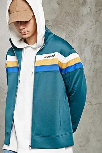 21 Men Men's  Embroidered Major Track Jacket