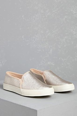 Forever21 Keds Metallic Slip-on Sneakers