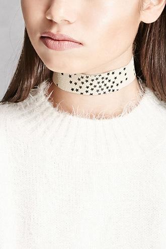 Forever21 Jj Winters Star Leather Choker