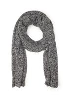 Forever21 Ribbed Knit Scarf (black)