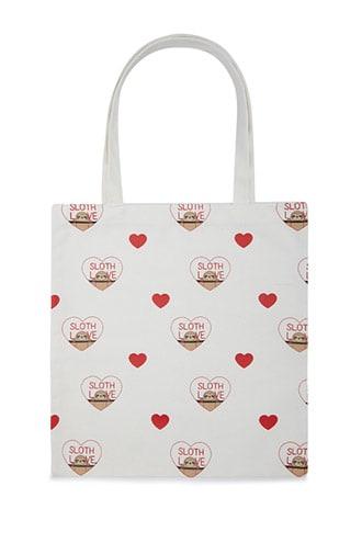 Forever21 Sloth Love Graphic Tote Bag
