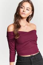 Forever21 Ribbed Crisscross Crop Top