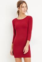 Forever21 Women's  Classic Midi Dress (wine)