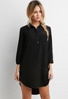 Forever21 Sheeny Shirt Dress