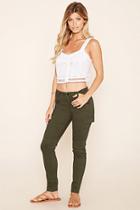 Forever21 Women's  Zip-front Cargo Pants