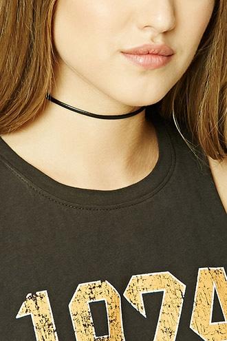 Forever21 Skinny Faux Leather Choker