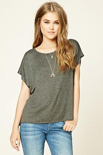 Forever21 Women's  Split-back Dolman Top