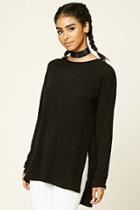 Forever21 Women's  High Side-slit Sweater