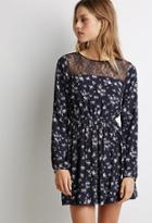Forever21 Floral Lace-paneled Dress