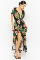 Forever21 Tropical Print Duster Cardigan
