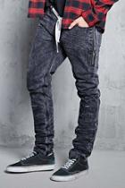 Forever21 Pull Ring Crinkled Jeans