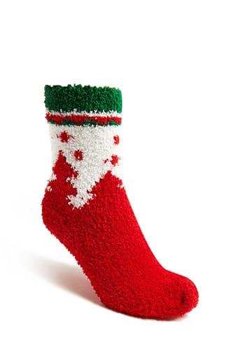 Forever21 Fleece Knit Winter Wonderland Socks