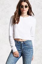 Forever21 Long Sleeve Semi-cropped Tee
