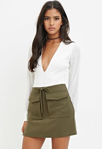 Forever21 Flap Pocket Mini Skirt