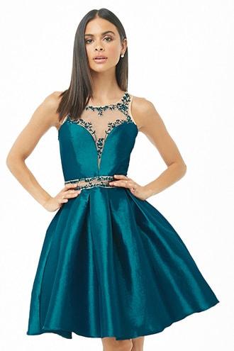 Forever21 Rhinestone Princess Homecoming Dress