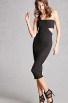 Forever21 Ribbed Knit One-shoulder Dress