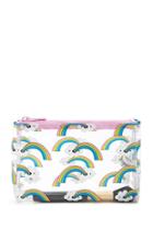 Forever21 Rainbow Print Makeup Bag