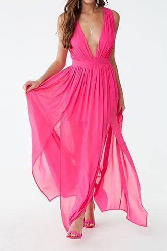 Forever21 Chiffon M-slit Gown