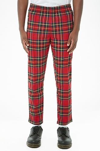 Forever21 Slim-fit Plaid Pants