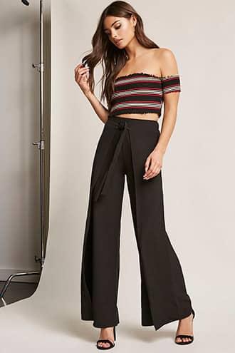 Forever21 Self-tie Palazzo Pants