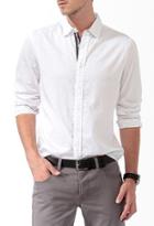 21 Men Long Sleeve Jacquard Shirt