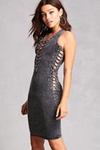 Forever21 Lace-up Panel Bodycon Dress