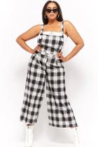 Forever21 Plus Size Plaid Palazzo Overalls