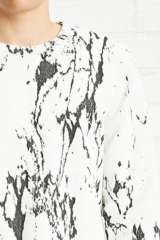 21 Men Men's  Marble-knit Sweater