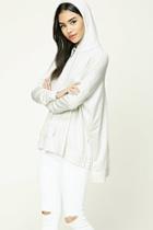 Forever21 High-low Hem Hooded Top