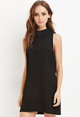 Forever21 Funnel-collared Shift Dress