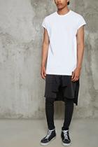 21 Men Men's  Boxy Cutout-hem Tee