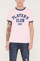 21 Men Men's  Players Club Graphic Ringer Tee