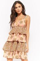 Forever21 Vero Moda Floral Tiered Dress