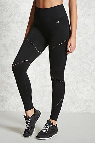 Forever21 Active Laser-cut Seam Leggings