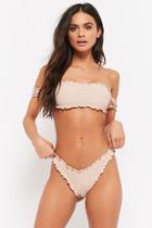 Forever21 Lettuce-edge Bikini Bottoms