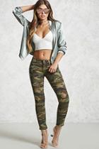 Forever21 Distressed Camo Jeans