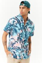 Forever21 Waimea Tropical Leaf Print Shirt