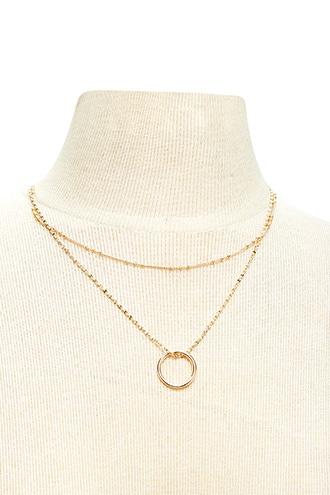 Forever21 Layered Hoop Necklace