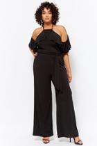 Forever21 Plus Size Ruffle Halter Jumpsuit