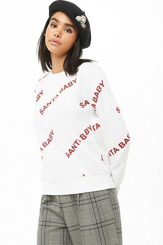 Forever21 Santa Baby Graphic Sweatshirt