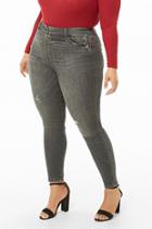 Forever21 Plus Size Pull-ring Skinny Jeans